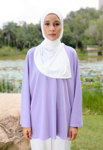 Nuha Athletic Top (Light Purple)