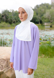 Nuha Athletic Top (Light Purple)