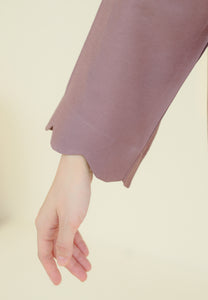 Adelia Scallop Top (Dusty Purple)