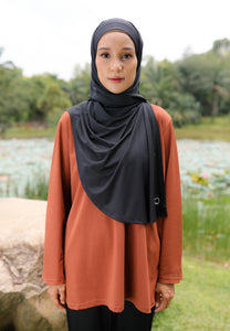 Nuha Athletic Top (Dark Choco)