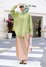 Load image into Gallery viewer, Leena Curved Top (Lime Green)