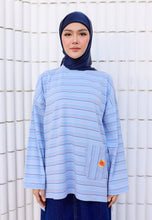 Load image into Gallery viewer, Adni Stripe T-Shirt (Baby Blue)