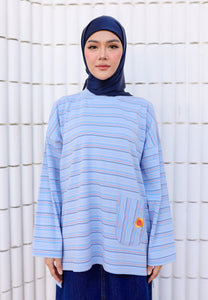Adni Stripe T-Shirt (Baby Blue)