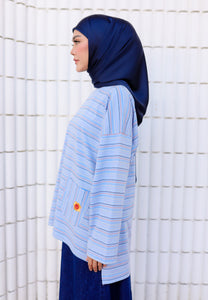 Adni Stripe T-Shirt (Baby Blue)