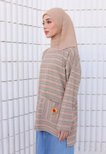 Load image into Gallery viewer, Adni Stripe T-Shirt (Light Brown)