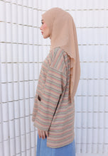 Load image into Gallery viewer, Adni Stripe T-Shirt (Light Brown)