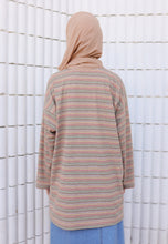 Load image into Gallery viewer, Adni Stripe T-Shirt (Light Brown)