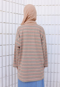 Adni Stripe T-Shirt (Light Brown)