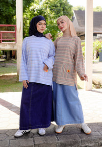 Adni Stripe T-Shirt (Light Brown)