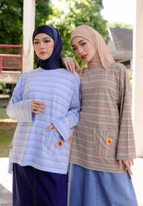 Adni Stripe T-Shirt (Baby Blue)