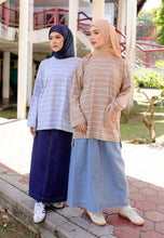 Load image into Gallery viewer, Adni Stripe T-Shirt (Light Brown)