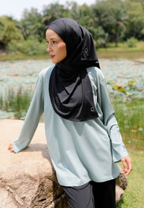 Nuha Athletic Top (Tiffany Blue)