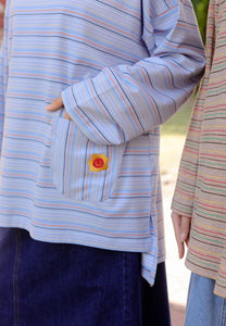 Adni Stripe T-Shirt (Baby Blue)