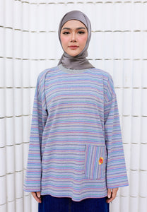 Adni Stripe T-Shirt (Grey)