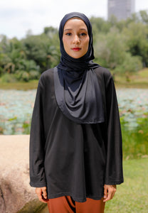 Nuha Athletic Top (Black)