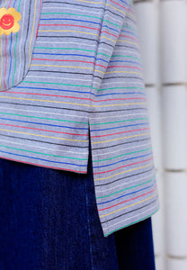 Adni Stripe T-Shirt (Grey)
