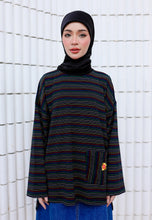 Load image into Gallery viewer, Adni Stripe T-Shirt (Black)