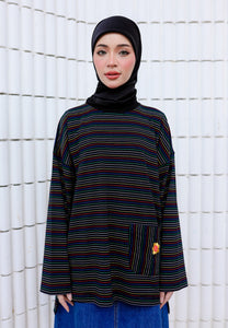 Adni Stripe T-Shirt (Black)