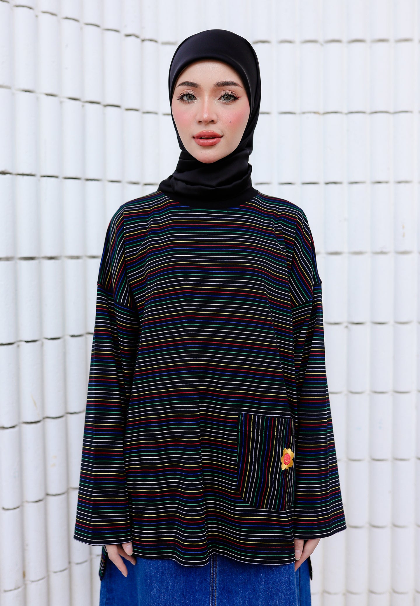 Adni Stripe T-Shirt (Black)