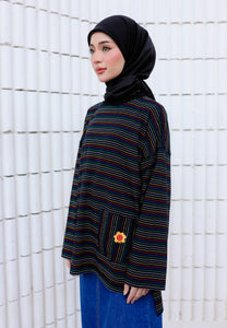 Adni Stripe T-Shirt (Black)