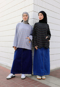Adni Stripe T-Shirt (Grey)