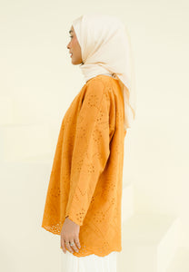 Akia Lace Top (Tangerine)