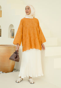 Akia Lace Top (Tangerine)