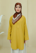 Load image into Gallery viewer, Mahdia Linen Top (Yellow Mustard)