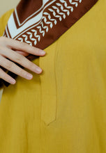 Load image into Gallery viewer, Mahdia Linen Top (Yellow Mustard)