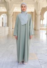 Load image into Gallery viewer, Anbar Sulaman Kaftan (Olive Green)