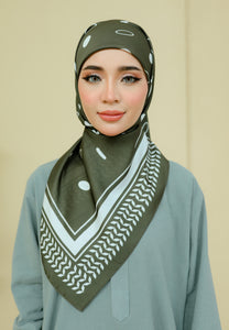 Qayffiyeh Printed Square (Olive Green)