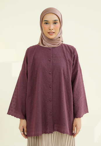 Akia Lace Top (Burgundy)