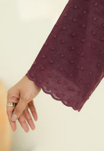 Load image into Gallery viewer, Akia Lace Top (Burgundy)