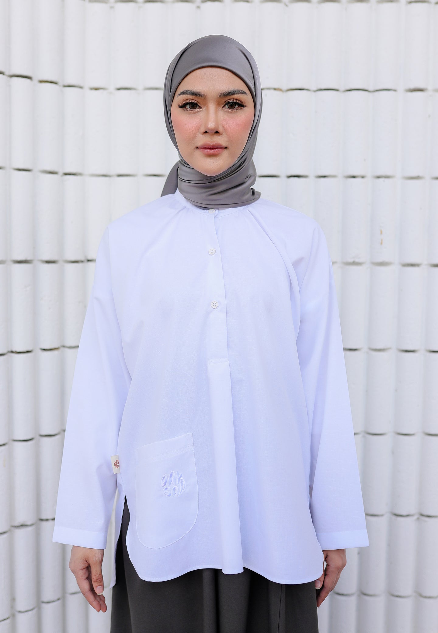Dalili Linen Top (Pure White)