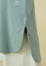 Load image into Gallery viewer, Mahdia Linen Top (Greyish Green)