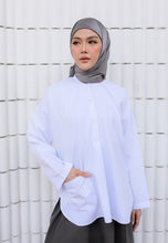 Load image into Gallery viewer, Dalili Linen Top (Pure White)