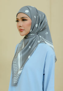 Qayffiyeh Printed Square (Grey)