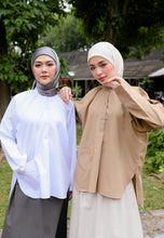 Load image into Gallery viewer, Dalili Linen Top (Light Brown)