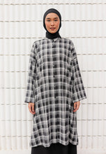 Load image into Gallery viewer, Ibna Printed Tunic (Black White Checkered)