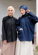 Load image into Gallery viewer, Dalili Linen Top (Black)