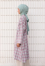 Load image into Gallery viewer, Ibna Printed Tunic (Purple Mint Checkered)