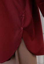 Load image into Gallery viewer, Hyza Curved Top (Maroon)