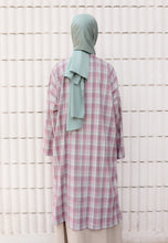 Load image into Gallery viewer, Ibna Printed Tunic (Purple Mint Checkered)