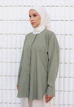 Load image into Gallery viewer, Hyza Curved Top (Sage Green)