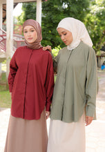 Load image into Gallery viewer, Hyza Curved Top (Sage Green)