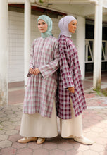 Load image into Gallery viewer, Ibna Printed Tunic (Purple Mint Checkered)