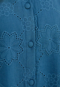 Akia Lace Top (Blue)