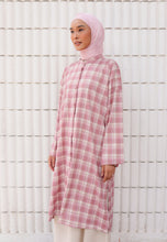 Load image into Gallery viewer, Ibna Printed Tunic (Pink Checkered)