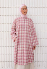 Load image into Gallery viewer, Ibna Printed Tunic (Pink Checkered)