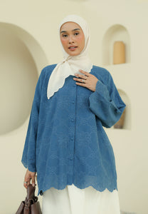 Akia Lace Top (Blue)